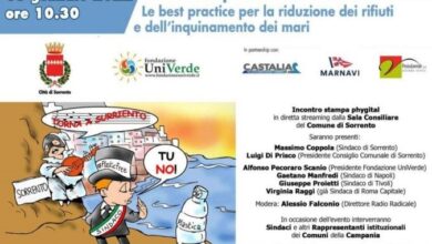 Photo of A Sorrento la prima edizione del Meeting dei Comuni #PlasticFree della Campania