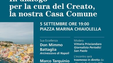 Photo of Don Mimmo Battaglia e Marco Tarquinio in dialogo a Procida sulla “Casa comune”