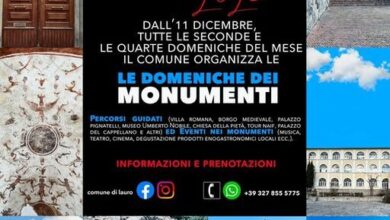 Photo of A Lauro al via l’11 dicembre le Domeniche dei Monumenti