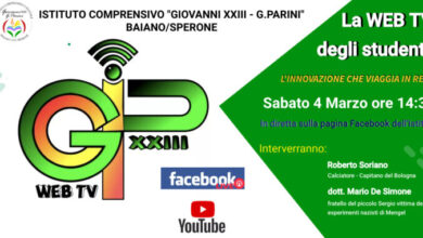 Photo of Baiano \ Sperone: Appuntamento con la Web – Tv del Giovanni XXIII-Parini