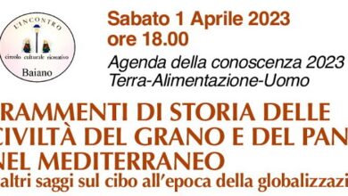Photo of Baiano / Circolo l’Incontro: Forum su “Il Mediterraneo e le civiltà del grano e del pane”