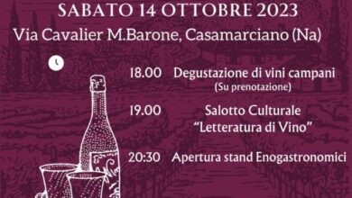 Photo of Casamarciano: Al via la Festa del Vino e dei Giovani Vignaioli