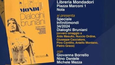 Photo of Nola / Dialoghi bruniani: Nel caffè letterario della Mondadori omaggio agli studiosi esperti del filosofo Giordano Bruno