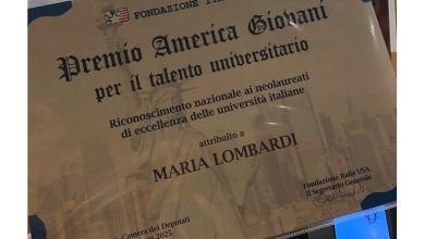 Photo of Roma: Maria Lombardi, giovane talento originaria di Avella, insignita alla Camera dei Deputati con il “Premio America Giovani”