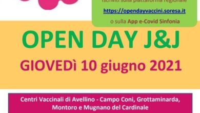 Photo of Nuovo Open Day dell’ASL di Avellino con J&J