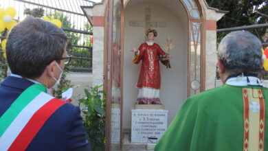 Photo of Baiano\ Inaugurata l’edicola di Santo Stefano, nell’Agorà di piazza Napolitano