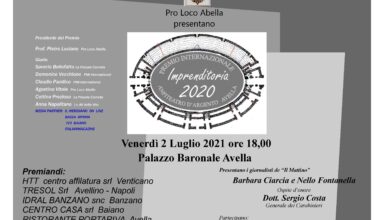 Photo of Avella\ Anfiteatro d’Argento 2020, venerdì si consegnano gli artistici testimonial