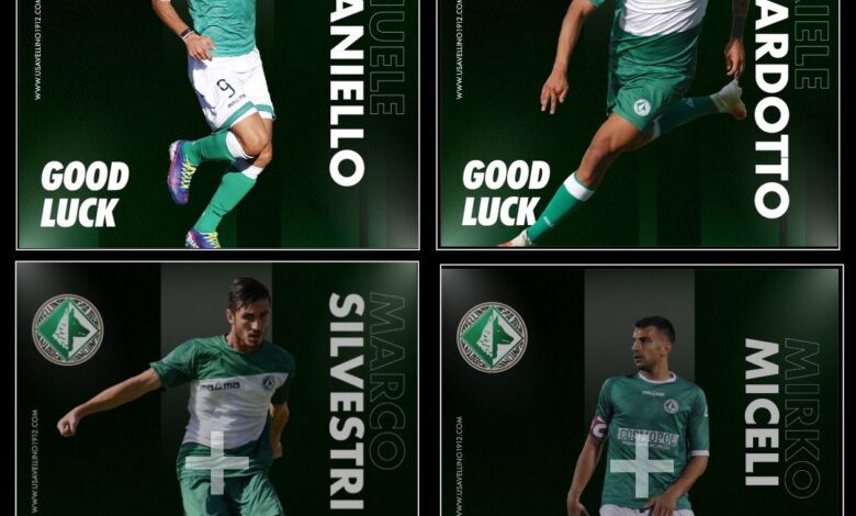 Photo of US Avellino\ Ufficiali gli addii di Bernardotto,Santaniello,Miceli e Silvestri