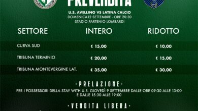 Photo of Avellino-Latina, da domani al via la prevendita dei biglietti per il match contro i pontini
