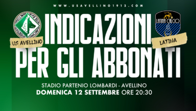 Photo of Avellino-Latina, indicazioni per gli abbonati per poter avere l’accesso all’impianto sportivo