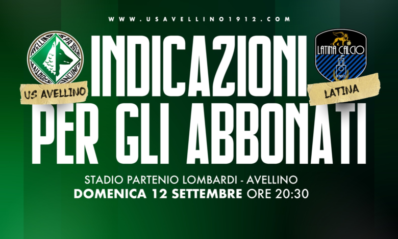Photo of Avellino-Latina, indicazioni per gli abbonati per poter avere l’accesso all’impianto sportivo