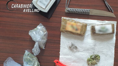 Photo of Avellino\ Lotta alla droga: arrestati due persone per spaccio e sequestrati due etti di grammi 75 gr di marijuana