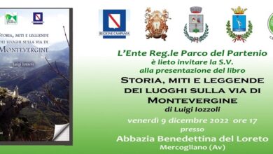 Photo of All’Abazia del Loreto «Storia, miti e leggende dei luoghi sulla via di Montevergine», un libro che racconta i miti del Partenio