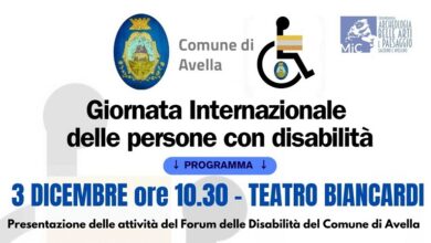Photo of Avella / Teatro Comunale “Biancardi”: Giornata Internazionale delle persone con disabilità