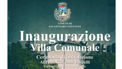 Photo of S. Gennaro Vesuviano: Intitolata la nuova Villa Comunale al prof. Giovanni Borrelli